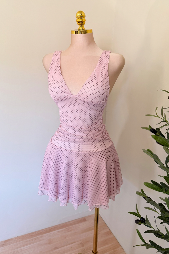 Vestido Lemon Polka Rosa