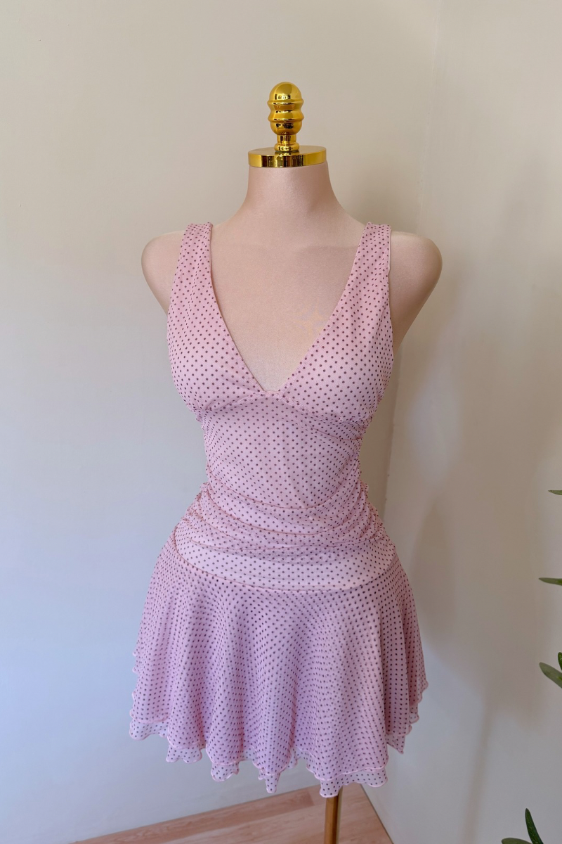 Vestido Lemon Polka Rosa