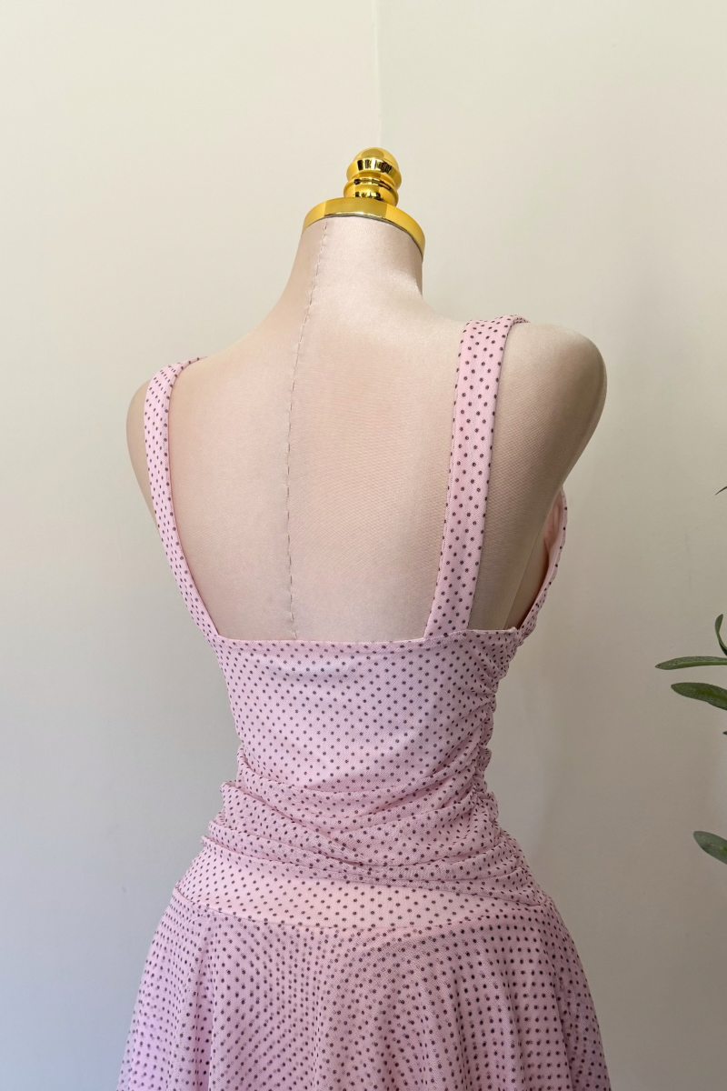 Vestido Lemon Polka Rosa