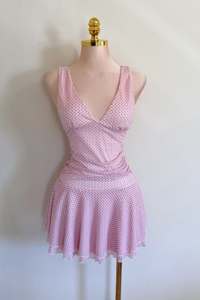 Vestido Lemon Polka Rosa
